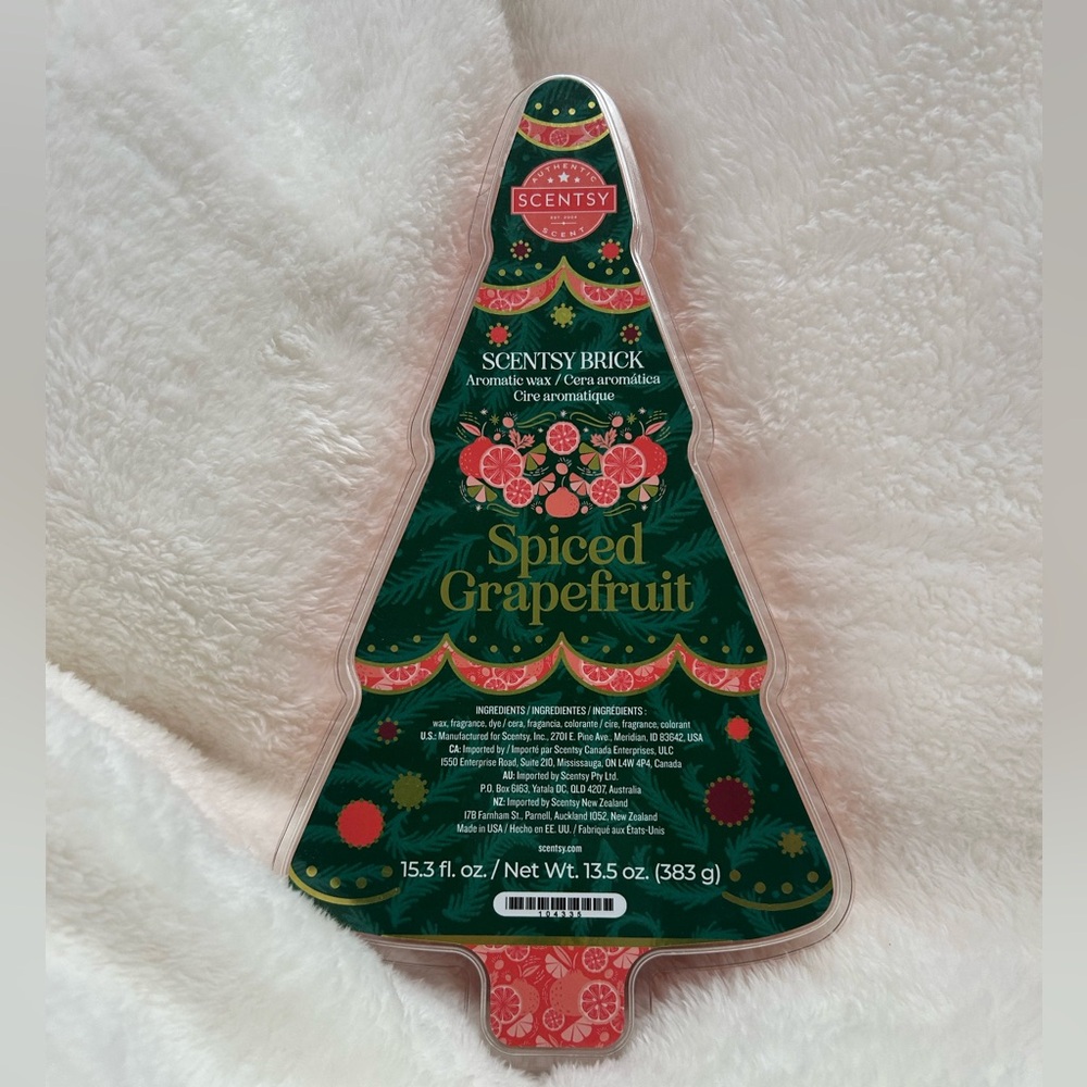 Scentsy Spiced Grapefruit Festive Wax Brick